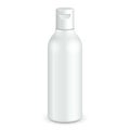 Cosmetic, Hygiene, Medical Grayscale White Plastic Bottle Of Gel, Liquid Soap, Lotion, Cream, Shampoo.