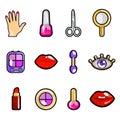 Cosmetic icon set Royalty Free Stock Photo