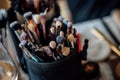 Make up brushes in fashion ans beuty industry