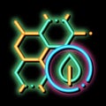 Cosmetic Ingredient Honey neon glow icon illustration