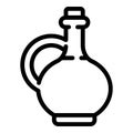 Cosmetic jojoba oil icon, outline style