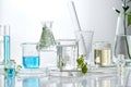 Cosmetic laboratory research and development . science bio skinc