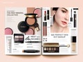 Cosmetic magazine template