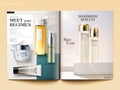 Cosmetic magazine template