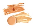 Cosmetic make up beige colors set isolate