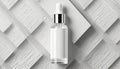 Cosmetic makeup bottle, serum dropper product mockup