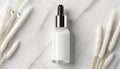 Cosmetic makeup bottle, serum dropper product mockup