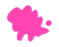 Cosmetic nail polish blot on white background, cosmetic concept