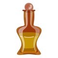 Cosmetic oil icon cartoon . Liquid serum