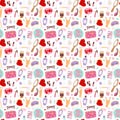 Cosmetic pattern vector.