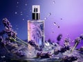 Cosmetic perfume from an extract with herbal extracts from lavender flowers.