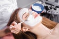 Cosmetic procedure at beauty salon