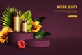 Cosmetic product floral composition.