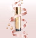Cosmetic product, Foundation, concealer, cream. Cosmetic product, concealer, corrector, cream.Vector.