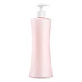 Cosmetic pump bottle mockup. Shampoo dispenser