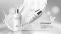Cosmetic realistic vector cream and deodorant
