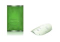 Green glass jar and facial sheet mask