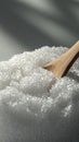 Cosmetic sea salt with wood spoon