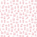 Cosmetic seamless pattern. Background for design.