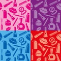 Cosmetic seamless patterns