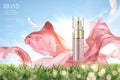 Cosmetic spray ads Royalty Free Stock Photo