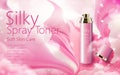 Cosmetic spray ads Royalty Free Stock Photo