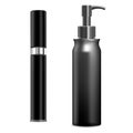 Cosmetic spray mockup. Plastic container blank