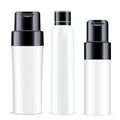 Cosmetic spray white blank Vector deodorant bottle