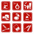 Cosmetic symbols Royalty Free Stock Photo