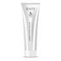 Cosmetic tube mockup template silver color