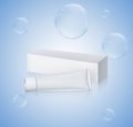 Cosmetic tube pack of cream or gel. ready for your package design