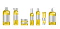 Cosmetic yellow products set