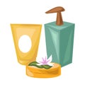 Cosmetical means of natural products for spa procedures