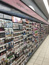 Cosmetics aisle in Walgreens Pharmacy Royalty Free Stock Photo