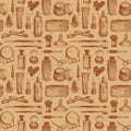 Cosmetics And Beauty Seamless Pattern