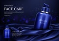 Cosmetics bottle mockup spa natural beauty product