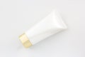 Cosmetics bottle, White Blank packaging tube. Royalty Free Stock Photo