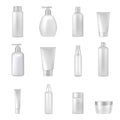 Cosmetics Bottles Tubes Empty Clear Set