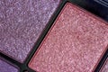 Cosmetics concept: Professional female eye shadow shades close up Royalty Free Stock Photo