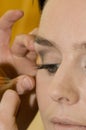 Cosmetics on eyelashes Royalty Free Stock Photo