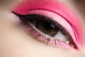 Cosmetics, eyeshadows. Macro fashion eye make-up Royalty Free Stock Photo