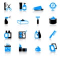 Cosmetics and hygiene icons