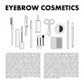 Cosmetics icons tools