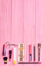 Cosmetics make up artist objects. Royalty Free Stock Photo