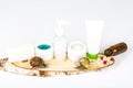 Cosmetics made with snail slime. Very healthy and organic products