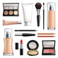 Makeup Cosmetics Realistic Set