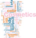 Cosmetics products background concept