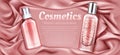 Cosmetics of rose water and primer with pearls