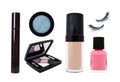 Cosmetics set isolated on white background Royalty Free Stock Photo