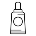 Cosmetics tube icon outline vector. Gloss routine care